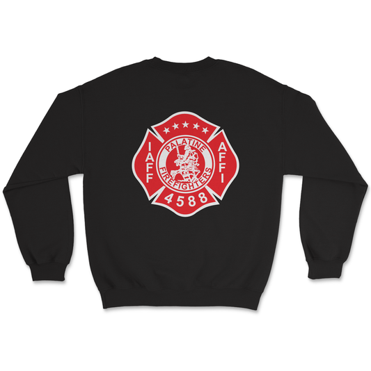 Palatine Firefighters Local 4588 Crewneck Sweatshirt Maltese Logo