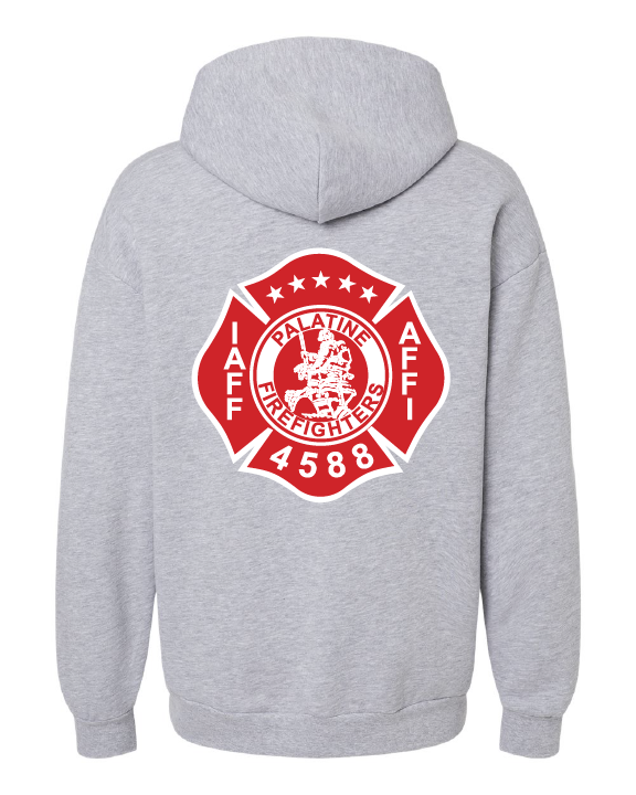 Palatine Firefighters Local 4588 Hooded Sweatshirt Maltese Logo